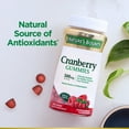 thumbnail image 5 of Nature’s Bounty Cranberry Gummies, 500 mg, Cran-Raspberry Flavor, 150 Ct, 5 of 9