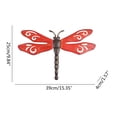thumbnail image 5 of SDFGTstore Metal Craft Dragonfly Outdoor Courtyard Hand Drawing Decor Blue, Yellow, Red, 5 of 12