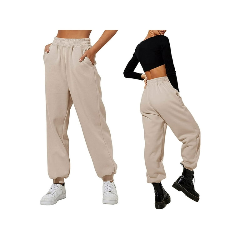 LSFYSZD New Fashion Women Cinch Bottom Sweatpants High Waisted Drawstring  Jogger Sweat Pants Causal Workout Active Lounge Trousers