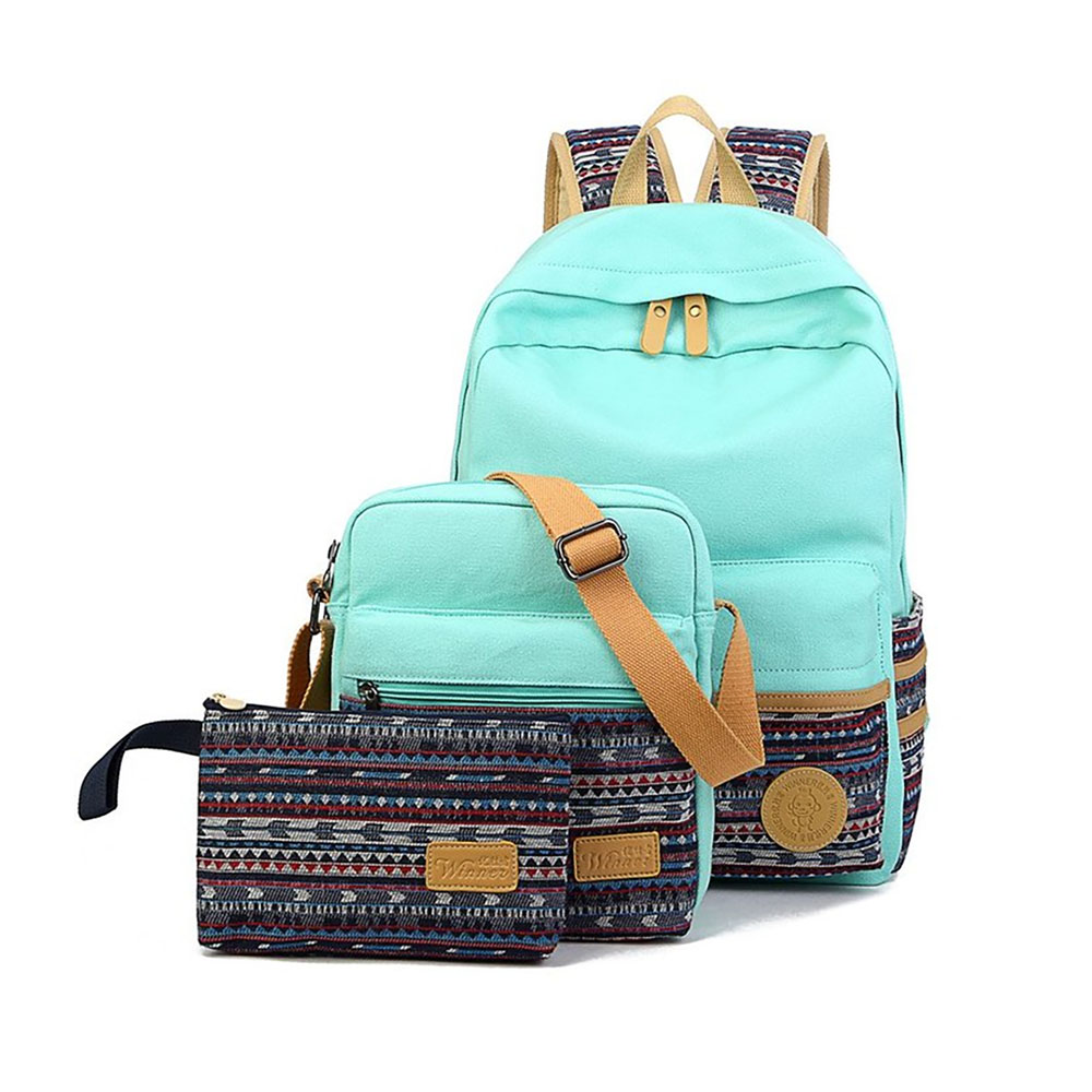 teal bookbag