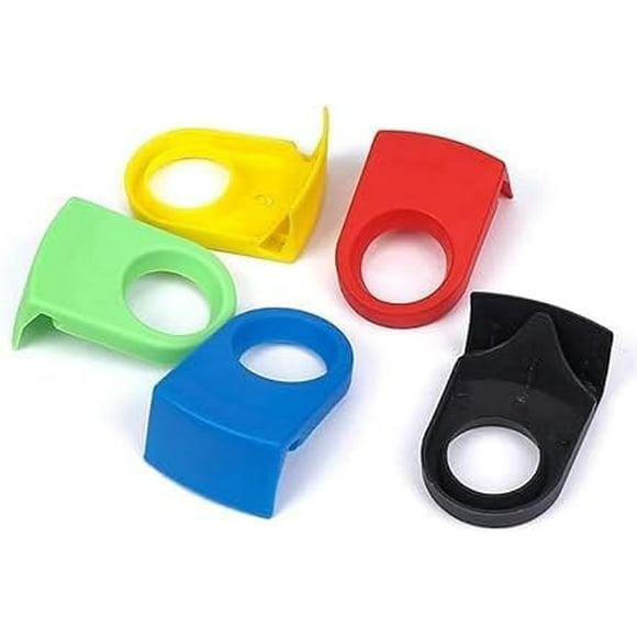 5Pcs Random Colors Beer Snap Plastic Drinking Clips Bottle Buckle Application: Bar Mini Beer Bottle Holder Clips Wine Cocktail Goblet Glass Birthday Wedding Party Holders and Dispensers