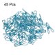 thumbnail image 3 of Uxcell 1" Clips de alambre metálico pequeños multiusos, abrazaderas para bolsas, 45 unidades, azules, 3 of 5