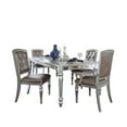 thumbnail image 1 of Topline Home Furnishings Sophisticated Silver 5pc Dining Set, 1 of 5