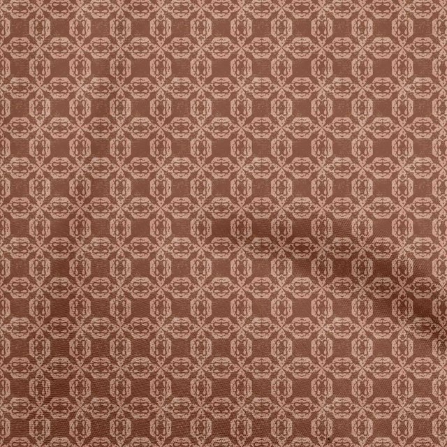 oneOone Rayon Brown Fabric Asian Ikat Sewing Craft Projects Fabric Prints By Yard 56 Inch Wide
