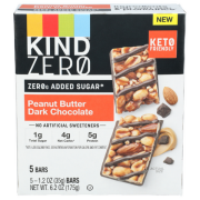 Kind Peanut Butter Dark Chocolate Zero Bar 5 Pack Case 1.2 oz - Pack of 5