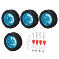 thumbnail image 3 of Neumáticos de goma RC 4 piezas de amortiguación fuerte neumáticos RC de alta resistencia y juego de llantas para 1/14 RC Off Road Car ANGGREK Otros, 3 of 8