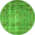 thumbnail image 1 of Ahgly Company Indoor Round Medallion Green Traditional Area Rugs, 4' Round, 1 of 1
