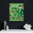 thumbnail image 5 of Nawypu St. Patrick's Day Gift Wood Sign with Wood Stand - Happy St. Patrick's Day, Green Shamrock Hat Tiered Tray Decor Desk Wooden Plaque, Home Holiday Party Irish Spring Table Centerpiece, 5 of 5