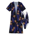 thumbnail image 1 of Gibobby Batas de baño mujeres spa Traje de baño Sexy con estampado de hojas para mujer, ropa de playa y batas de una pieza(Naranja,M), 1 of 3
