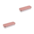 thumbnail image 3 of Kearding Caja de almacenamiento de lápices labiales, soporte de exhibición de cosméticos de plástico, lápiz de cejas de escritorio, Rosa Blanco 2Conjunto, 3 of 6