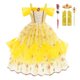 thumbnail image 1 of Frozen Elsa Anna Princesa Vestido Niñas Jasmine Rapunzel Aurora Ropa Fiesta Niños Cosplay Cenicienta Blancanieves Ariel Costume2T (Etiqueta 100) Gao Jinjia LED, 1 of 2