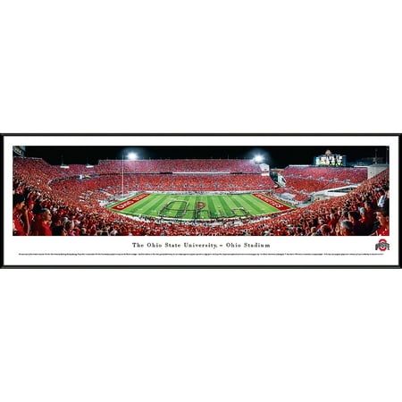 Ohio State Football - Band Script - Blakeway Panoramas NCAA College Print with Standard (Best College Football Bands)