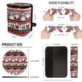 thumbnail image 6 of KUIFORTI Santa Claus Snowman 13 PCS Car Seat Cover Set Seat Covers Steering Wheel Cover Seatbelt Covers Keychain Lipstick Portable Sleeve Car Cup Coasters Car Trash Bag Rear View Mirror Cover, 6 of 7