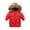 Red, variant on IROINNID Toddler Boys Girls Warm Zipper Winter Puffer Coat Long Hooded Jackets Outerwears Children Clothing