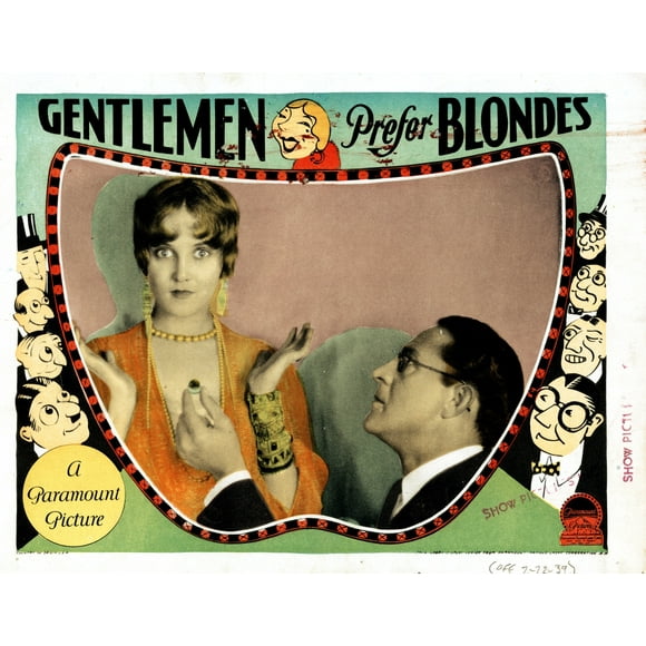 Gentlemen Prefer Blondes Movie Poster Masterprint (28 x 22)