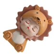 thumbnail image 1 of Yellow Resin Animal Statue for Cake Decoration Vivid Kids Model Decorative Sculpture 1pc, 1 of 3