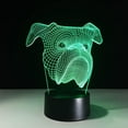 thumbnail image 2 of YSTIAN 3D Led Lamp Cute Dog Led Night Light 7 Colors Changing Sharpei Dog Table Lamp Animal Lights Kids Gift Home Bedroom Decoration Decoración De Dormitorio De Luz De Noche Led, 2 of 9
