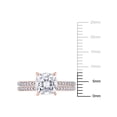 thumbnail image 4 of Everly Women's Moissanite Created Diamond 14k Rose Gold Bridal Set, 4 of 7