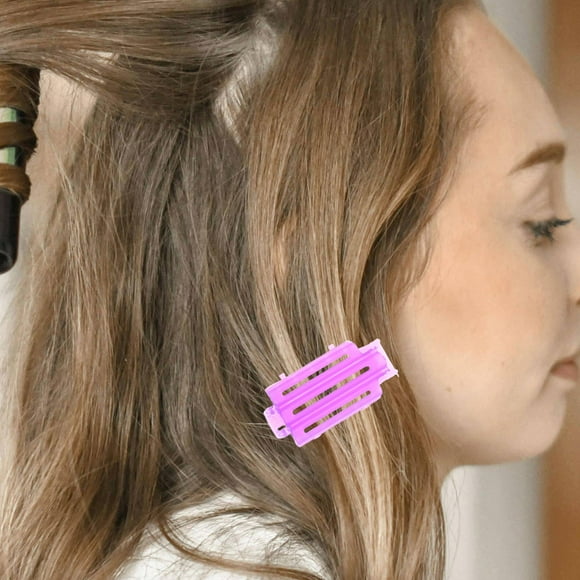 Minkissy Hair Perm Insulation Clips Curler 45Pcs for Salon Use Violet and Pink