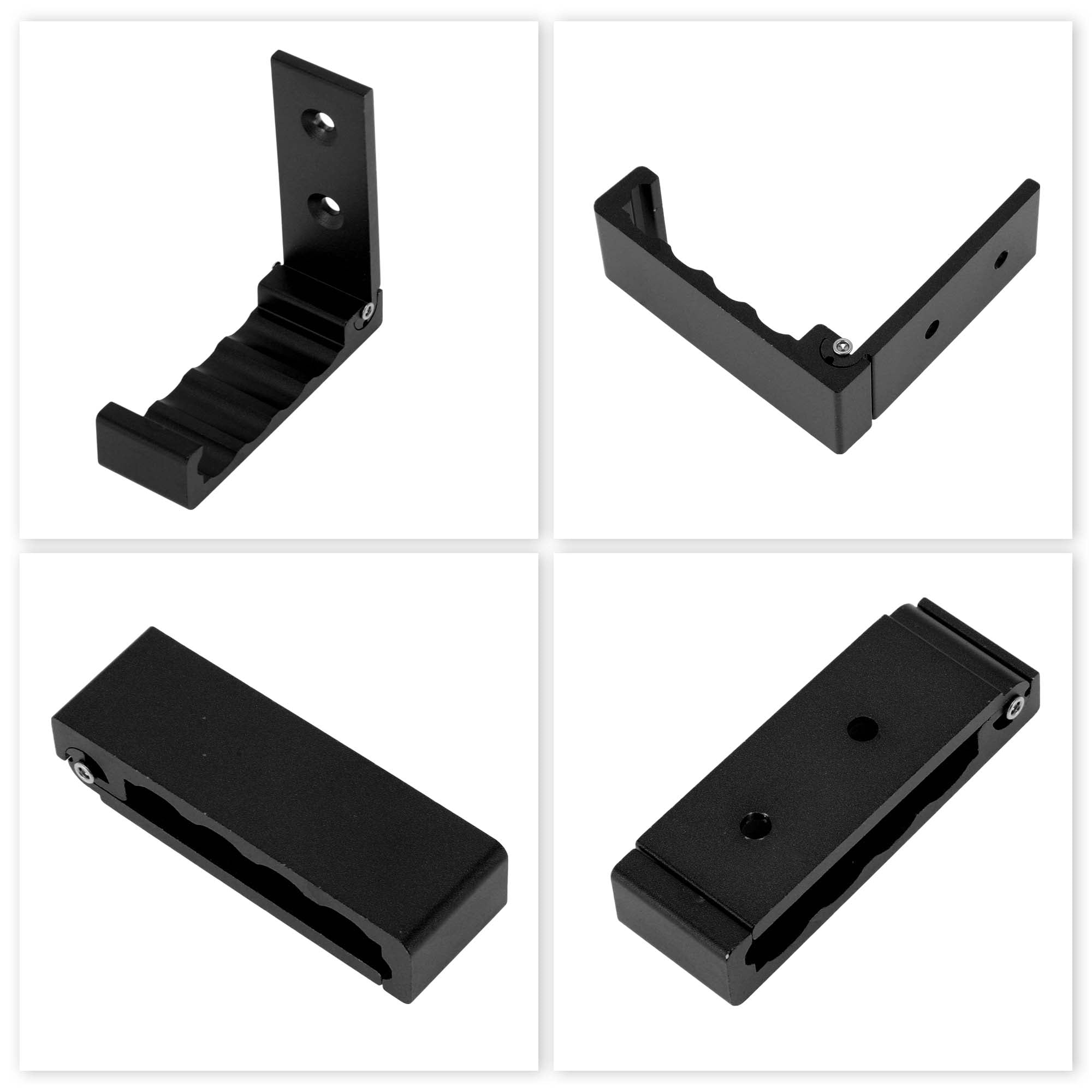 Unique Bargains 4 Pcs Foldable Foldable Coat Hook Wall Mount Invisible Black