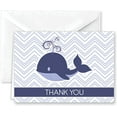 thumbnail image 4 of Paper Frenzy Coastal Nautical Thank You Note Cards and Envelopes - 25 pack, 4 of 7
