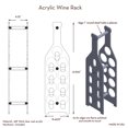 thumbnail image 7 of Premium Acrylic Wine Holder – Wine Rack Holds 9 Bottles, Lightweight & Portable with Handle, Easy Assembly, Fits All Bottle Types, Ideal for Kitchen, Bar, or Shop Use – Made in USA, 7 of 7