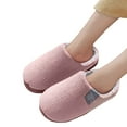 thumbnail image 6 of Gvdentm Men's House Slippers Warm Slip on Indoor Outdoor House Shoes Slippers for Women Open Toe(Pink,10), 6 of 6