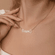 thumbnail image 4 of Custom Name Necklaces For Women Personalized Name Necklace With Heart Butterfly Choker Stainlesss Steel Wedding Jewelry Gift Bff, 4 of 5