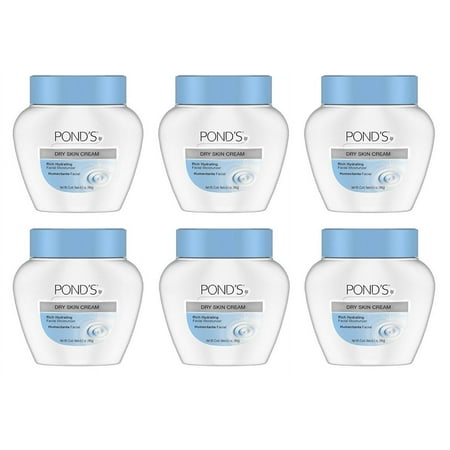Pond's Dry Skin Cream The Caring Classic 6.5-ounce Rich Hydrating Skin Cream (Pack of 6)