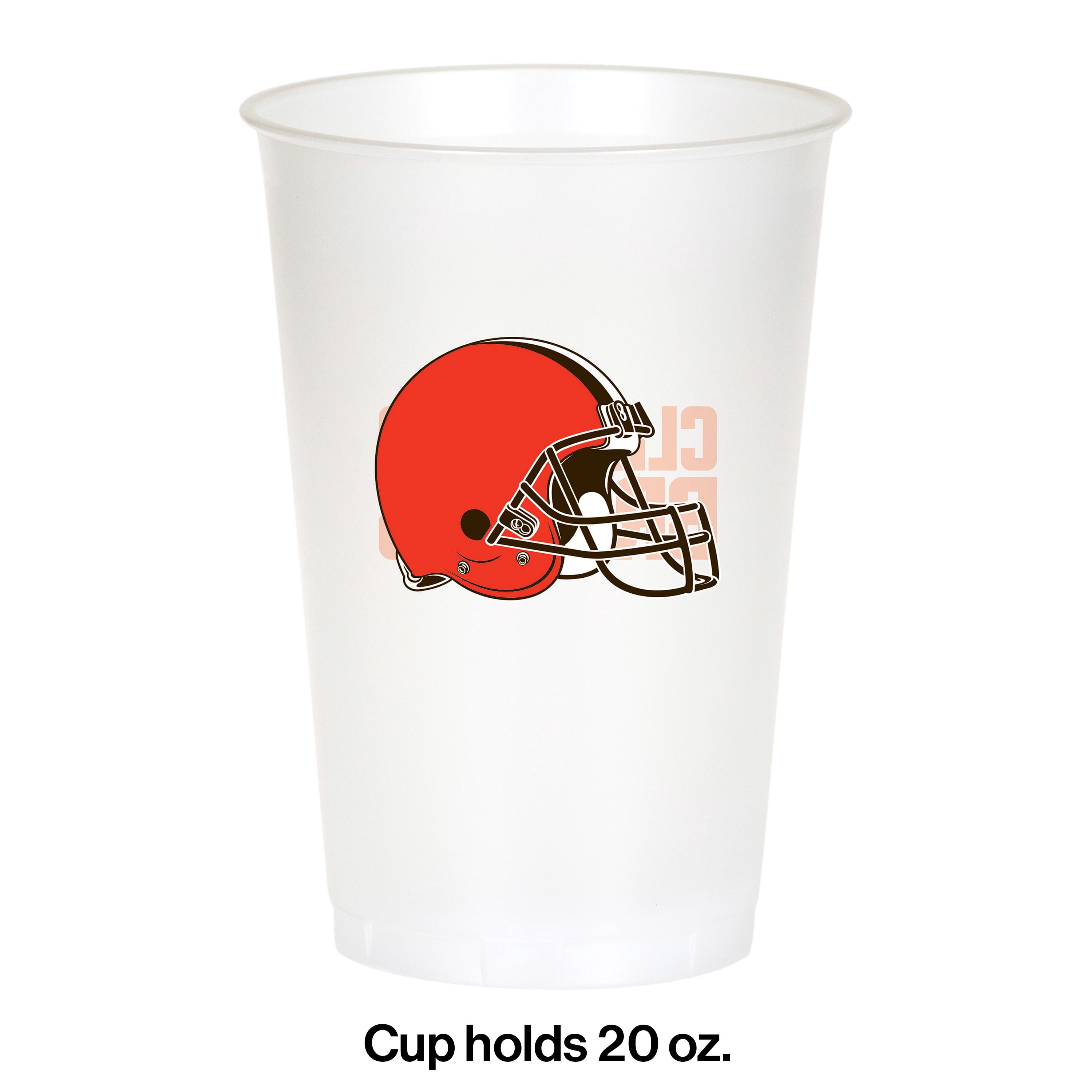 Cleveland Browns Plastic Cups, 24 Count for 24 Guests