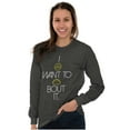 thumbnail image 3 of I Donut Want to Taco Bout it Food Pun Long Sleeve TShirt Men Women Brisco Brands 2X, 3 of 6
