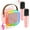 pink, variant on KOPPOP Mini Karaoke Machine with 2 Wireless Mics, Portable Speaker for Home & Travel Singing, Fun Gift for Kids 4-12+ Years Old (Pink)
