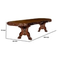 thumbnail image 5 of Dresden Dining Table With Two Encarved Pedestal, Cherry Oak, 5 of 5