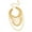 Gold, variant on Oversized Alloy Chain Necklace Bold Fashion Statement Nightclub Jewelry Neckwear