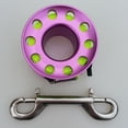 thumbnail image 3 of Carrete de buceo Sunnimix con clips de acero inoxidable de doble extremo 15 m púrpura, 3 of 8