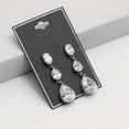 thumbnail image 4 of Charmsy Cubic Zirconia Silver Drop Earrings for Women | Handmade CZ Earrings for Women, 4 of 6