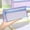 Purple, variant on Mesh Double Layer Pen Organizer with Large Capacity, Transparent Multi-Section Pencil Bag for Exam and Daily Use