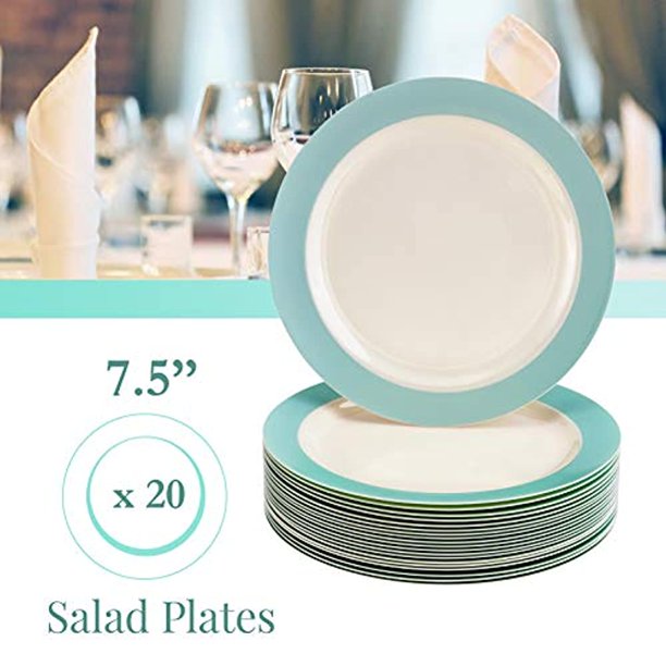 DISPOSABLE BABY SHOWER PLATES Heavy Duty Plastic Dishes Elegant