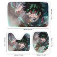 thumbnail image 3 of My Hero Academia 4 Pcs Bathroom Shower Curtain Set with Rugs(Bath Mat,U Shape Mat, Toilet Lid Cover Mat) Bathroom Accessory Sets, 3 of 8