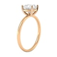 thumbnail image 2 of Cora Jewellery 4.0CT Round Moissanite Enagagement Ring, 14K Rose Gold, 2 of 7