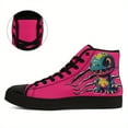 thumbnail image 4 of Coolcustomize Y2K Monster Style High-Top Sneakers for Men, Neon  Shoes with Cute Chaos Dino & Claw Marks, Trendy Casual Urban Wear Shoes for Daily Wear, Sport Walking Shoes Suitable for Women, 4 of 10