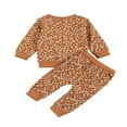thumbnail image 3 of MesaSe 2Pcs Clothes Floral Print  Collar  Long Sleeve Tops Long Pants Infant Set, 3 of 7