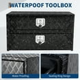 thumbnail image 4 of Mescukay 48" Aluminum Truck Tool Box with Drawer, 2-Tier Organizer Design Toolbox with Lock & Keys, Waterproof Underbody Toolbox for Pickup, Truck Bed, RV, Trailer, 4 of 9