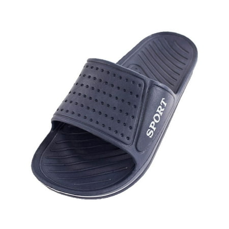 Sport Men's Classic Slip On Indoor / Outdoor (Best Sport Sandals For Wide Feet)