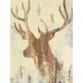 thumbnail image 2 of Hristova, Albena 15x18 Gold Ornate Wood Framed with Double Matting Museum Art Print Titled - Golden Antlers II Neutral Grey, 2 of 4