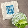 thumbnail image 2 of Israel Coat Of Arms 4'' X 4'' Square Wooden Coaster, 2 of 3