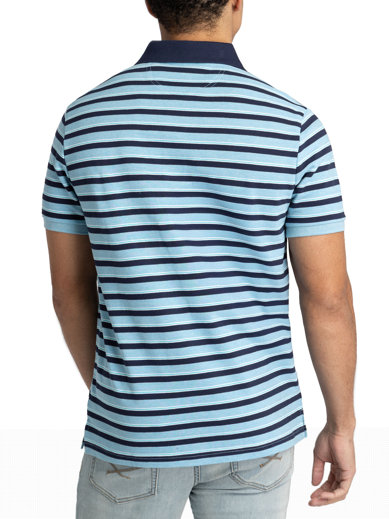 thumbnail image 2 of U.S. Polo Assn. Men's Stripe Pique Polo Shirt, 2 of 4