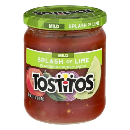 Tostitos Mild Splash Of Lime Flavored Chunky Salsa, 15.5 Oz.