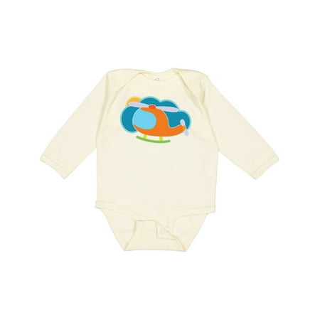 

Inktastic Helicopter for Boys Gift Baby Boy Long Sleeve Bodysuit
