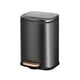 thumbnail image 1 of Wosthever Contenedor inteligentemente diseñado para residuos de cocina y baño para baño y cocina Papelera de baño Tamaño compacto Basura Suministros de limpieza para el hogar negro titanio, 1 of 6